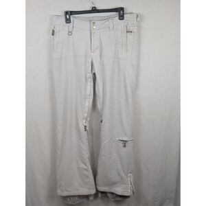 Roxy Slim Fit 10K Torah Bright Ski/SnowBoard Pants White Women's Size Large